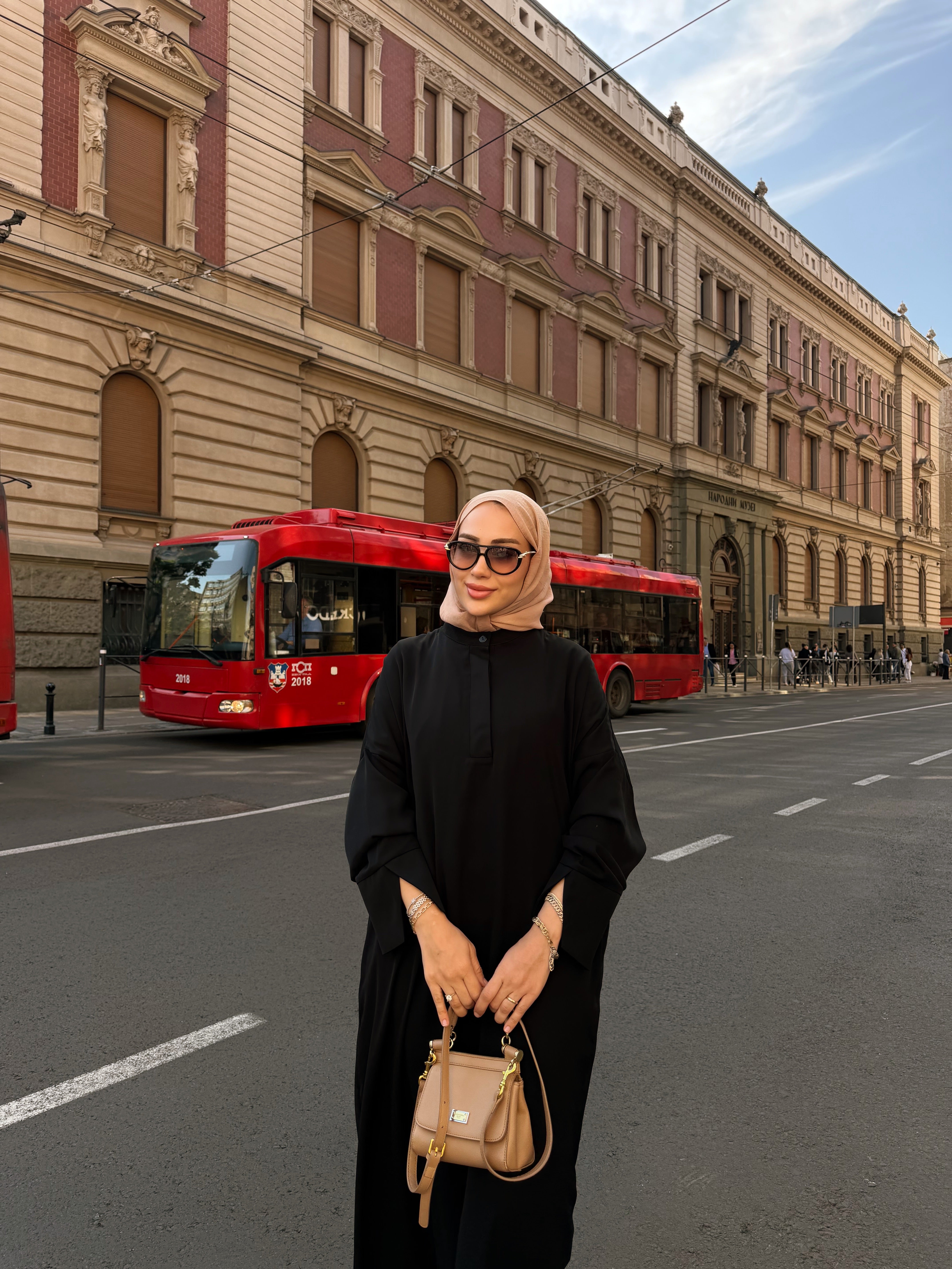 Siyah abaya elbise