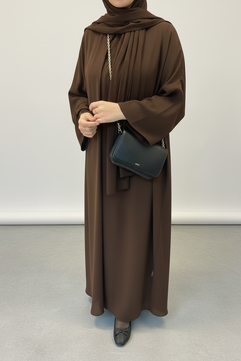 Acı kahve Abaya Elbise