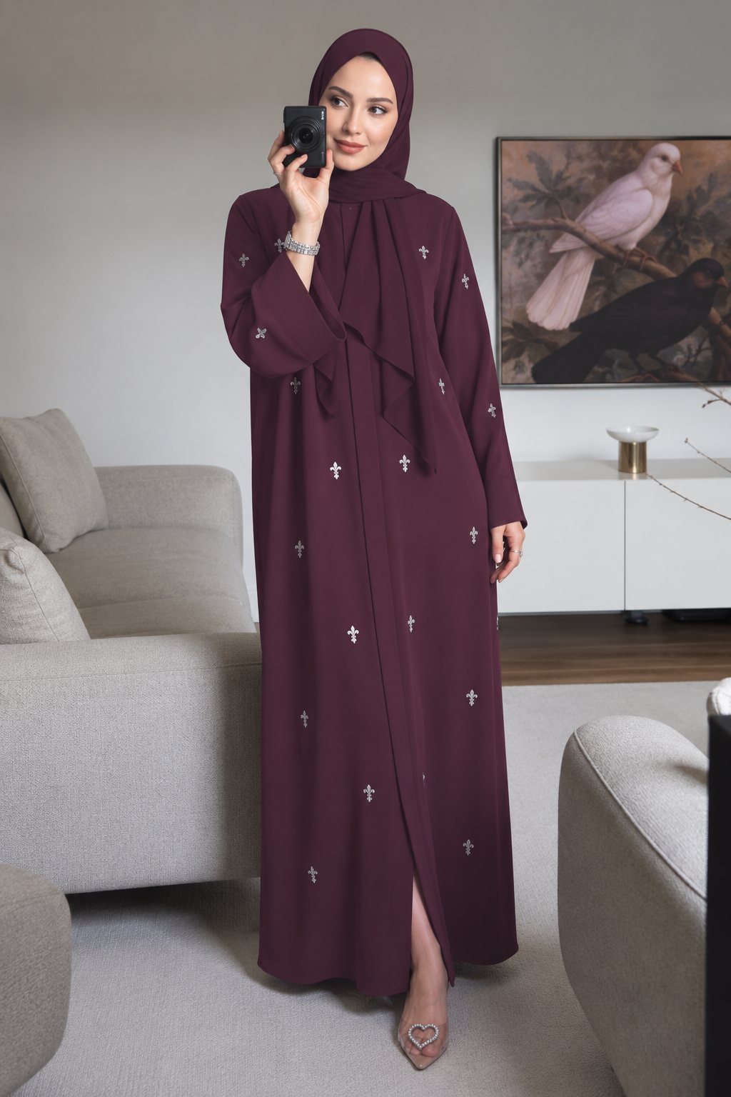 Mürdüm damla abaya
