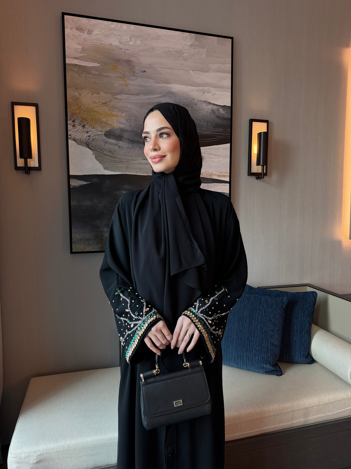 Ahu zümrüt Abaya