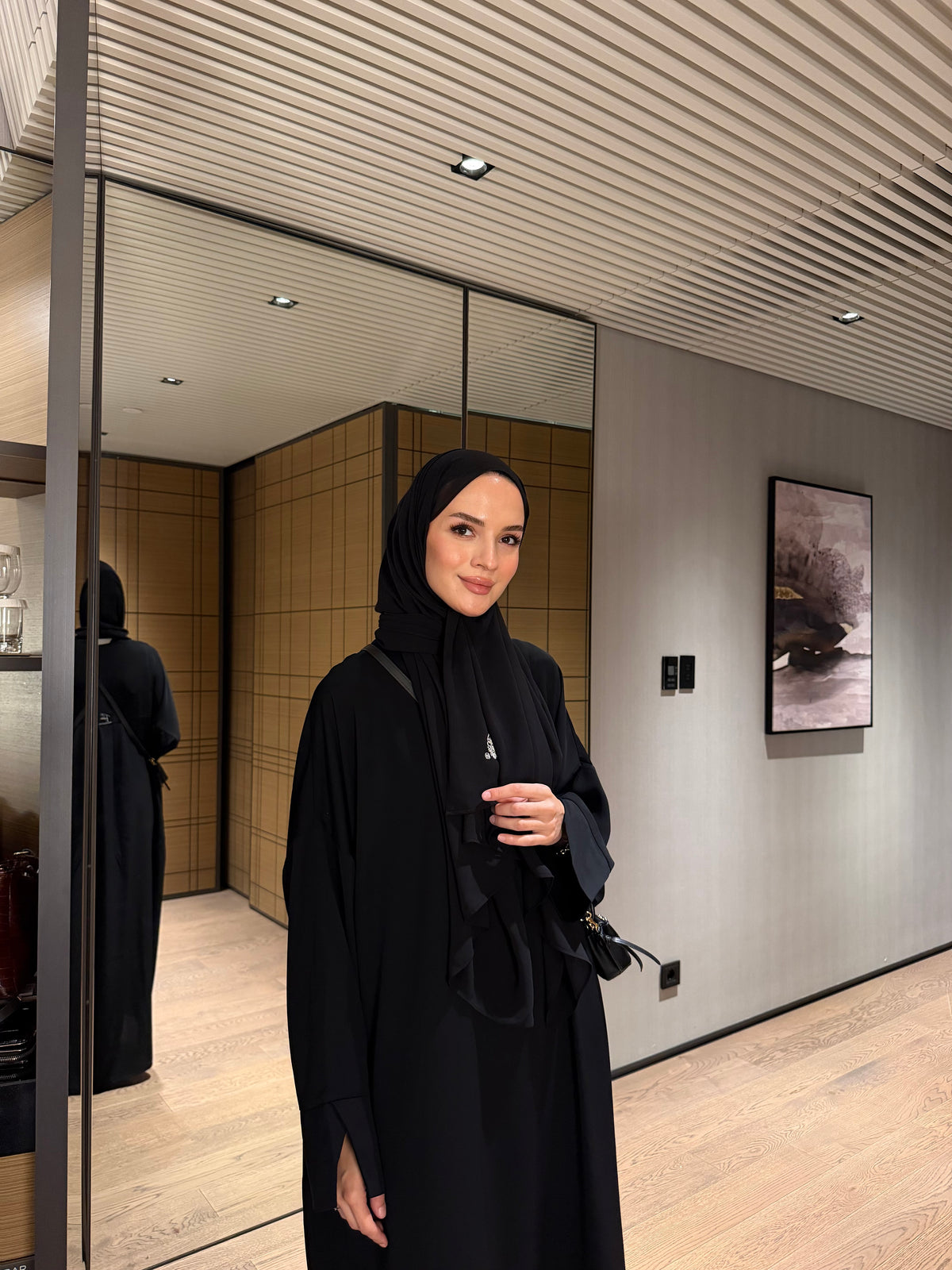 Siyah abaya elbise