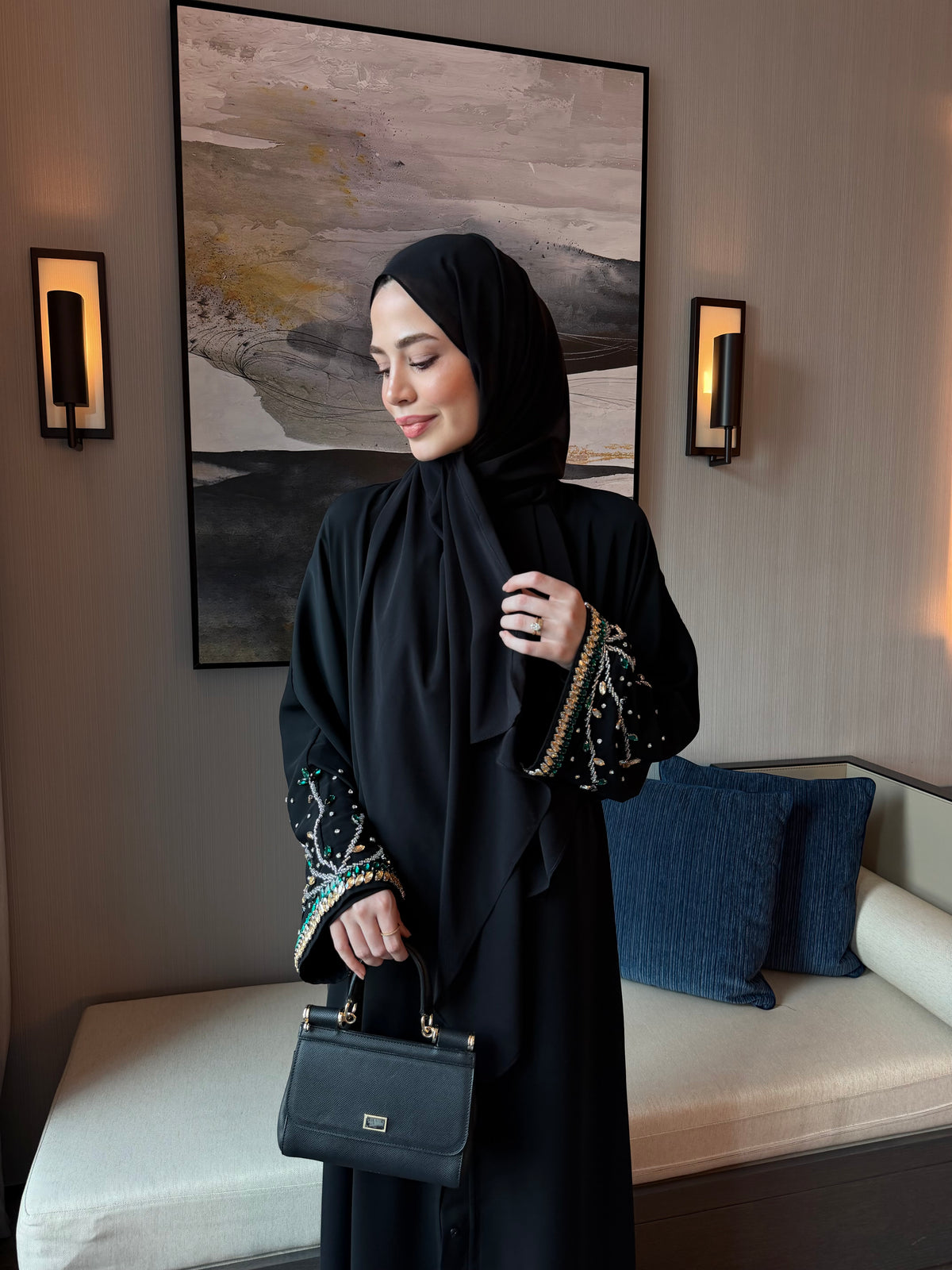 Ahu zümrüt Abaya