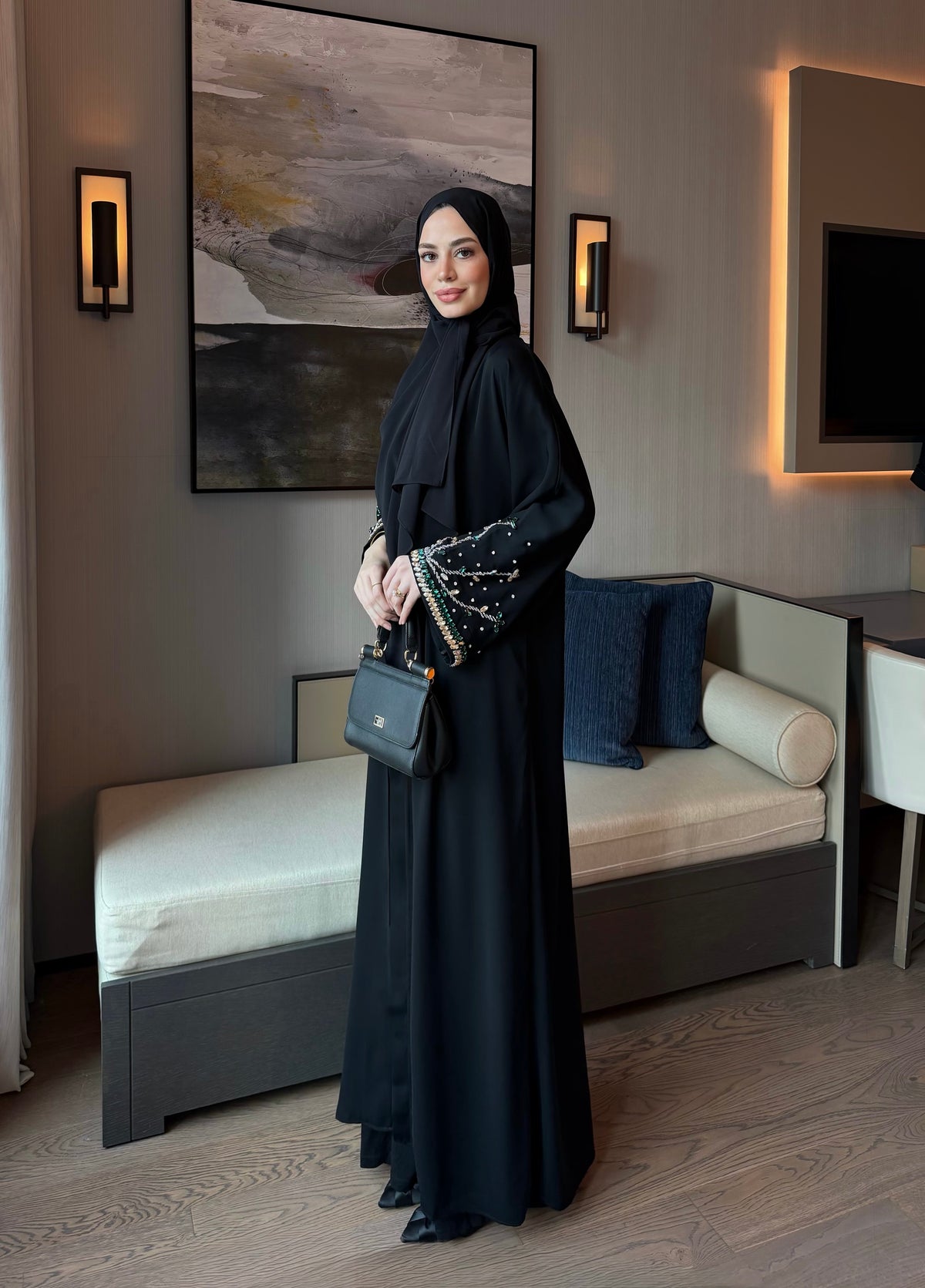 Ahu zümrüt Abaya