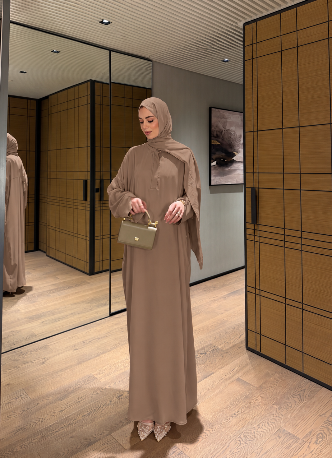 Vizon Abaya elbise