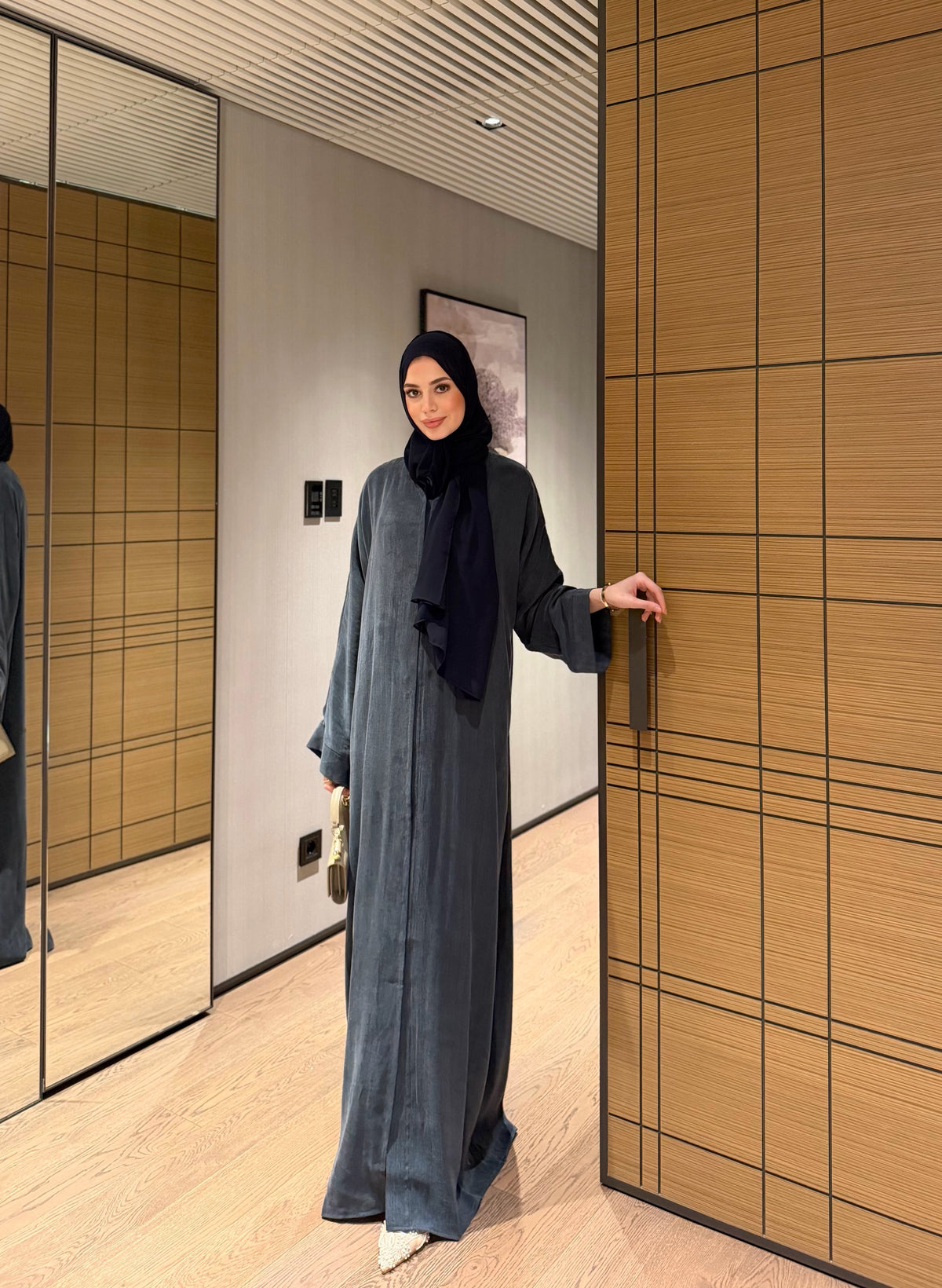 Lacivert Kupra Abaya