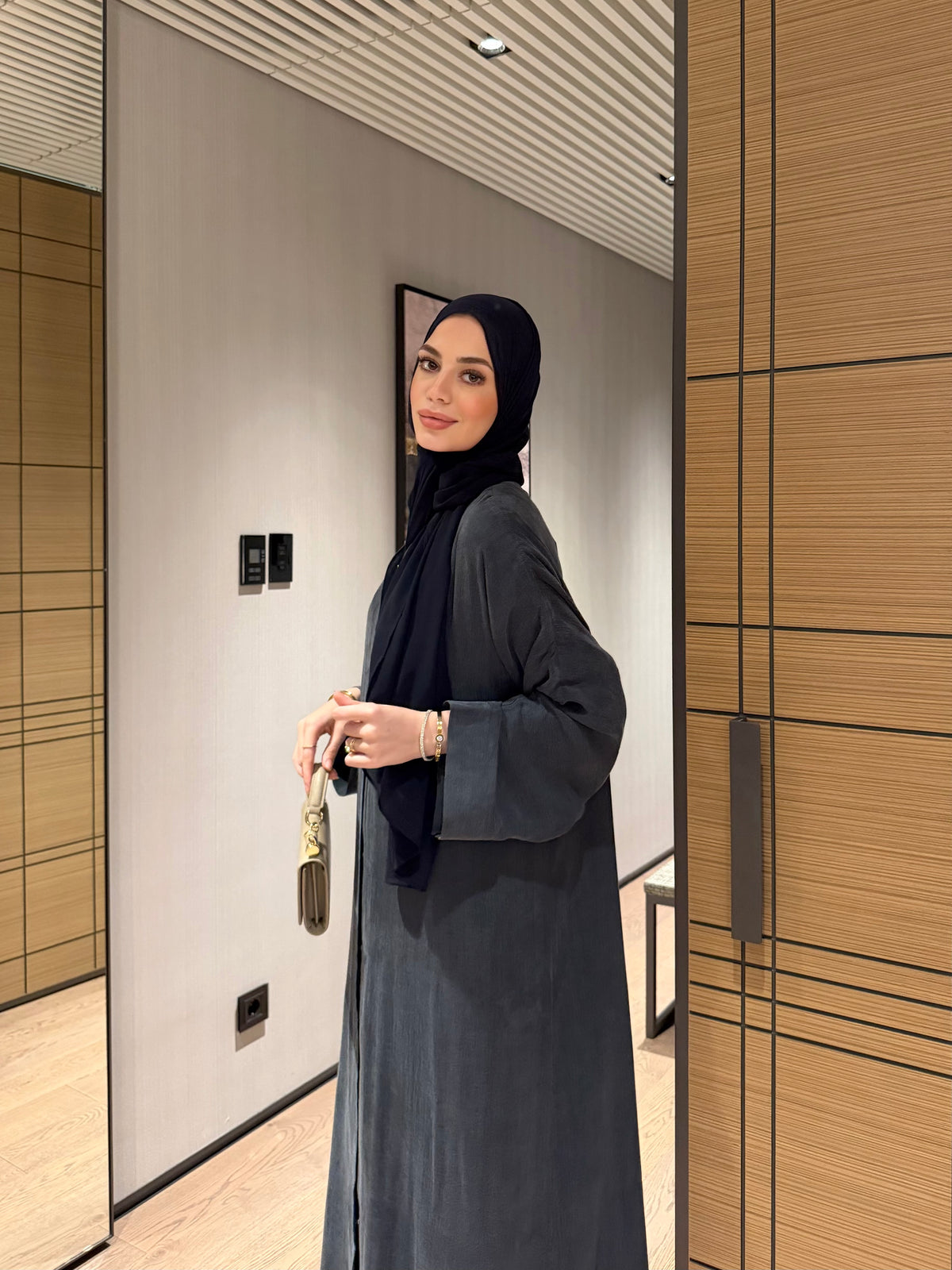 Lacivert Kupra Abaya
